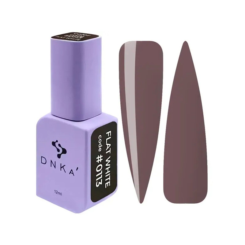 Esmalte de uñas en gel DNKa' Color 0113 Blanco mate, 12 ml
