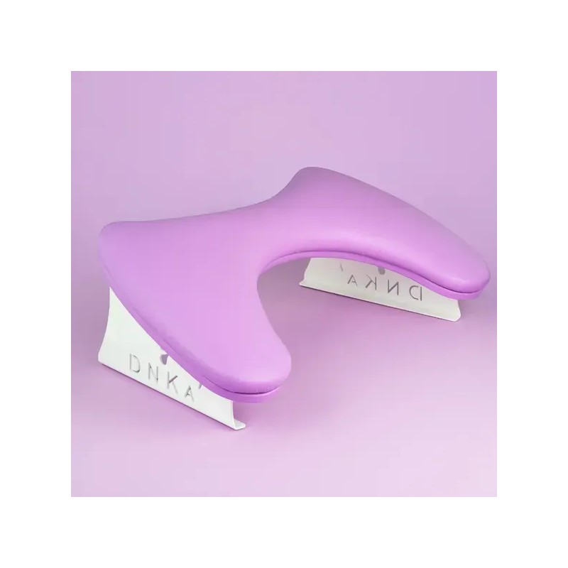 Reposabrazos anatómico DNKA para manicura, color púrpura.