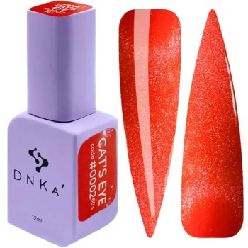 Esmalte de uñas en gel DNKa' Color, tono ojo de gato 0002, años 80, 12 ml
