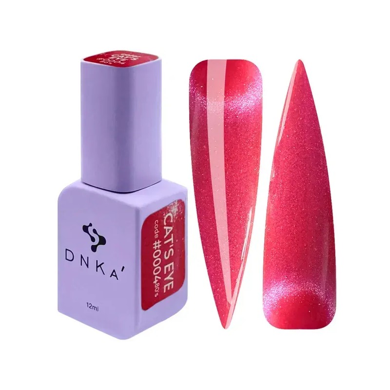 Esmalte de uñas en gel DNKa' Color, tono ojo de gato 0004, años 80, 12 ml