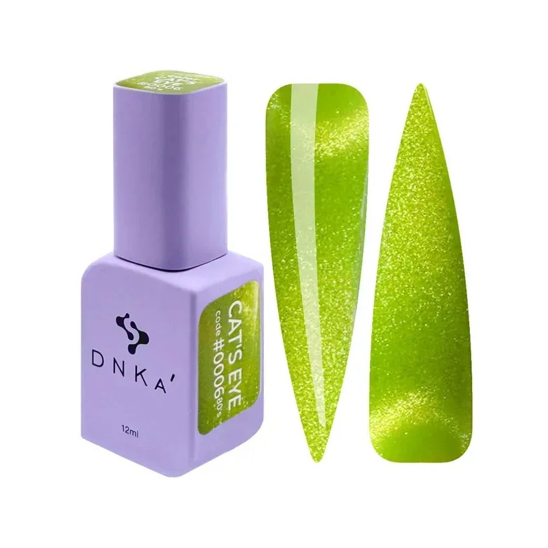 Esmalte de uñas en gel DNKa' Color, tono ojo de gato 0006, años 80, 12 ml