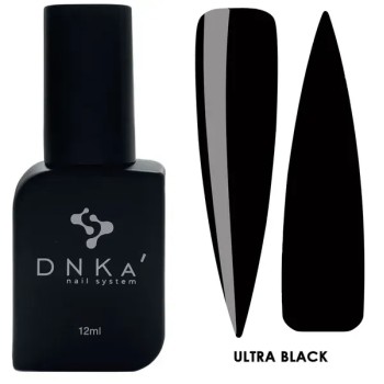 Esmalte de uñas en gel DNKa' Color ULTRA NEGRO, 12 ml